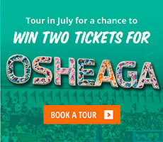 Tour in July for a chance to win a ticket for Osheaga