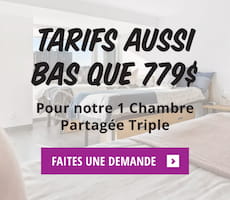 Tarifs aussi bas que 779 $