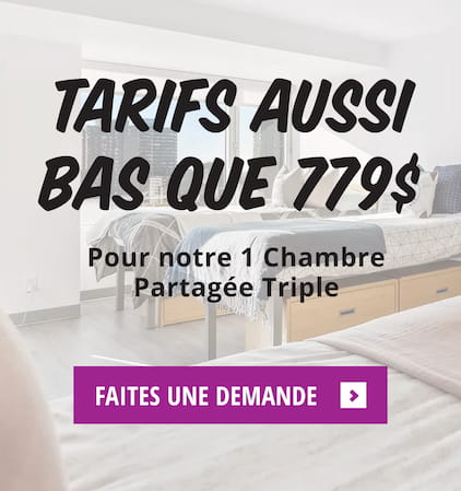 Tarifs aussi bas que 779 $