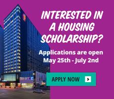 Interested in a housing scholarship? May 25th - July 2nd, 2026. Applications open