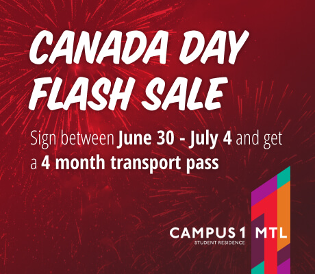 Canada Day Flash Sale Sign between June 30 and July 4, 2025
