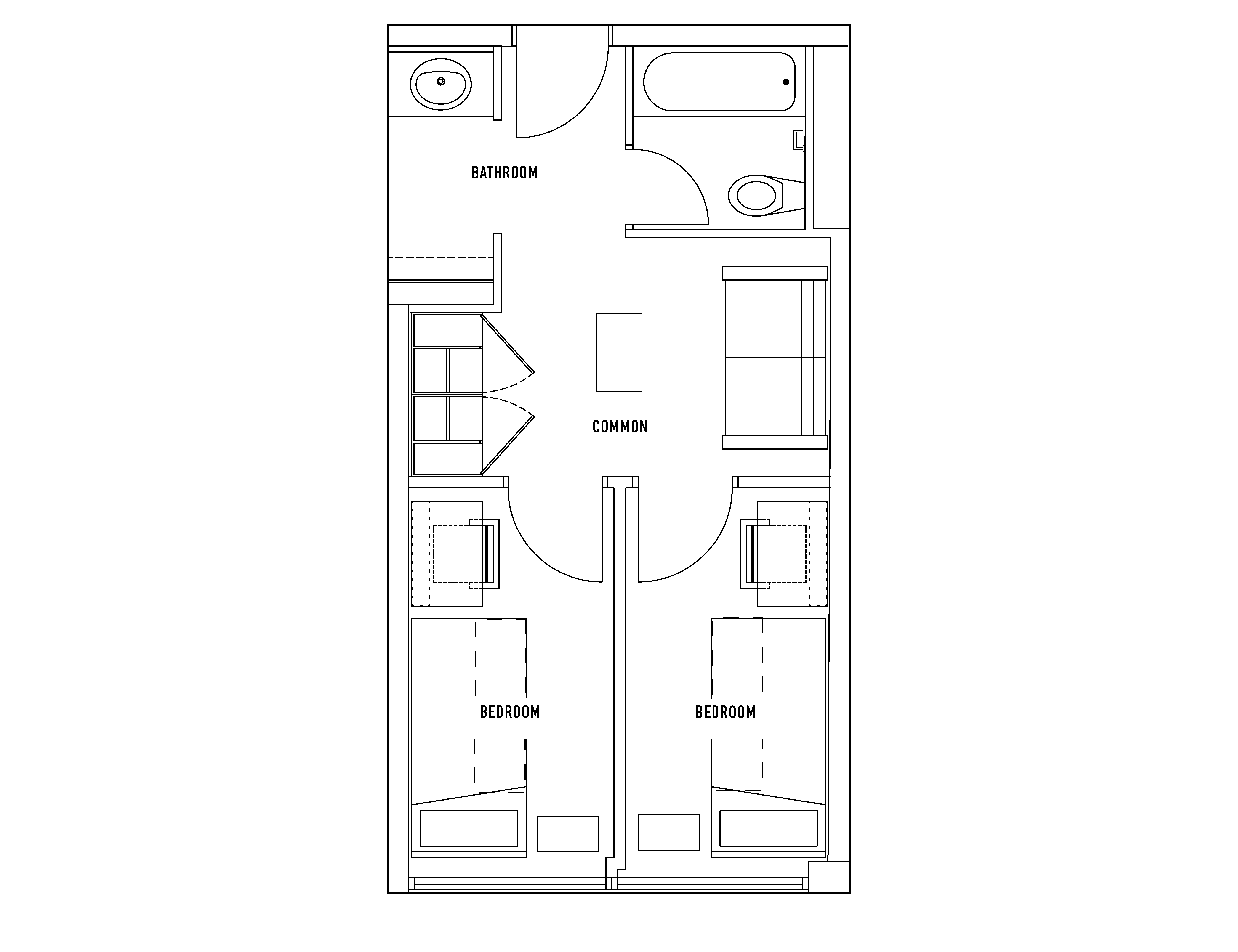 Campus1 MTL Student Residence Floorplans